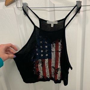 American flag crop